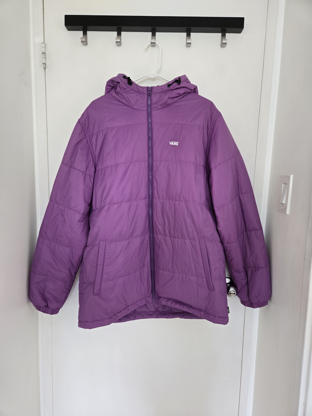 Vans Purple Hooded Puffer Jacket